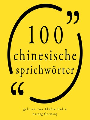 100 chinesische Sprichwörter - Audiobook